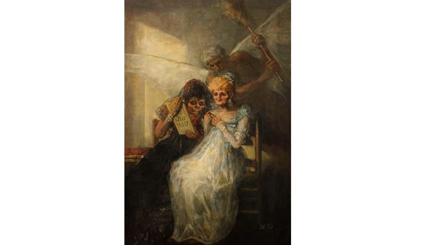 Francisco de Goya y Lucientes. "Le Temps" dit "Les Vieilles" vers 1800-1812. Huile sur toile 181 x 125 cm. Lille, palais des Beaux-Arts