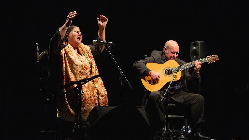 La chanteuse Inés Bacán au Festival Flamenco de Nïmes