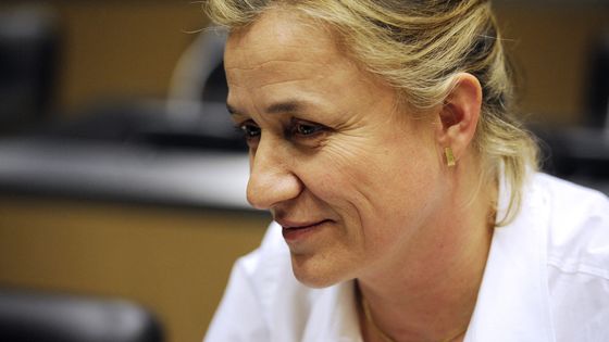 Irène Frachon en 2011 lors de son audition à l'Assemblée nationale sur le Mediator ©AFP - Fred Dufour
