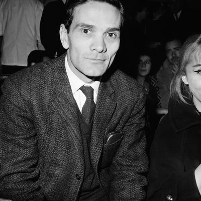 Pier Paolo Pasolini et l'actrice Laura Betti présentent le film "Accattone" (29.03.1962)