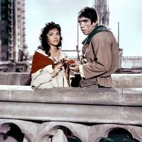 La Esmeralda de "Notre-Dame de Paris" de Victor Hugo ici dans l'adaptation de Jean Delannoy