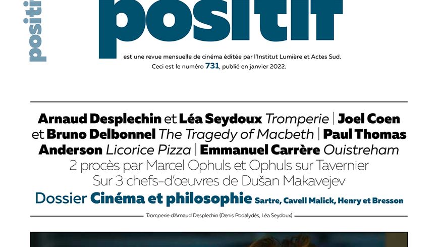 Couverture de la revue "Positif" no 731 (janvier 2022)