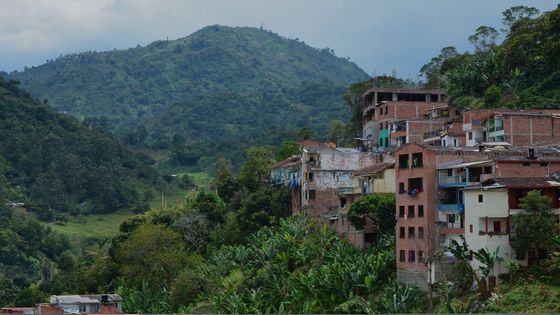 Vue de la ville d'Andes en Colombie. Janvier 2022 ©Radio France - Najet Benrabaa