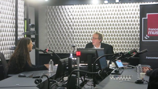 France Musique, 18 décembre 2021, studio 451 ... Emily Bécaud & Benoît Duteurtre