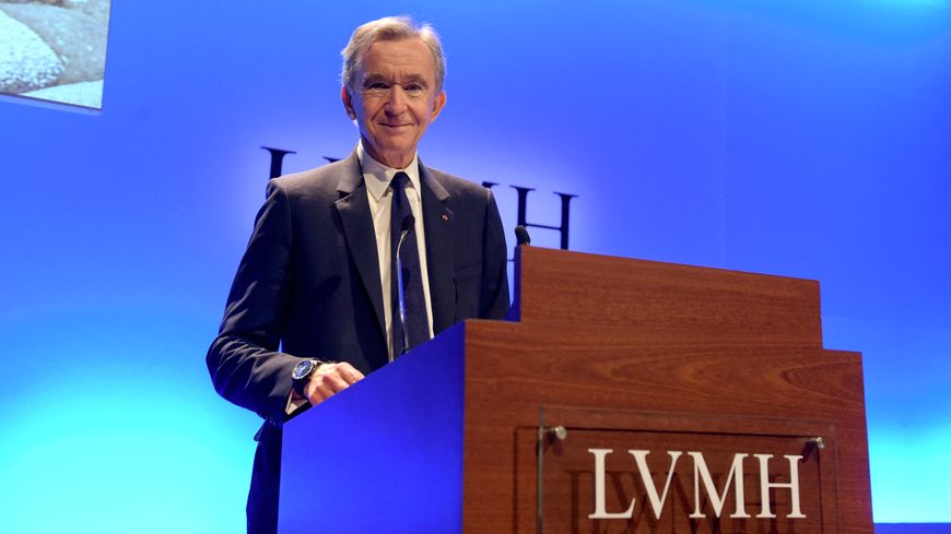 Bernard Arnault, PDG du groupe de luxe LVMH, ici en 2019 à Paris, est la première fortune de France. Sa fortune a plus que doublé depuis le début de la pandémie.