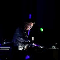 Jean-Michel Jarre dans l'Agora de la maison de la radio et de la musique
