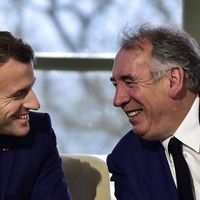 Emmanuel Macron et François Bayrou, en 2020