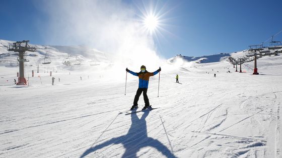 "La montagne, ça vous gagne !" : les investisseurs ne croient pas au réchauffement climatique. ©Getty - Álex Cámara/Europa Press