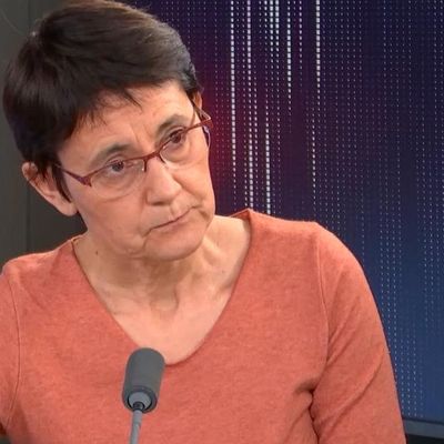 Nathalie Arthaud, candidate de Lutte ouvrière à l'élection présidentielle, était l'invitée du 18h50 franceinfo, lundi 24 janvier 2022.