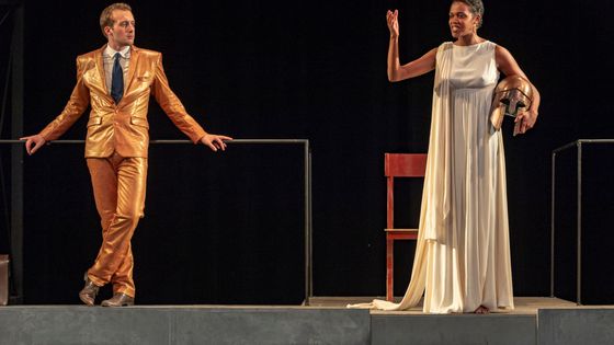 Représentation de L'Orestie - Les Euménides - par R. Gillot et M. Pini au Festival d'Avignon (2019) ©Getty - Jean-Marc ZAORSKI / Gamma-Rapho