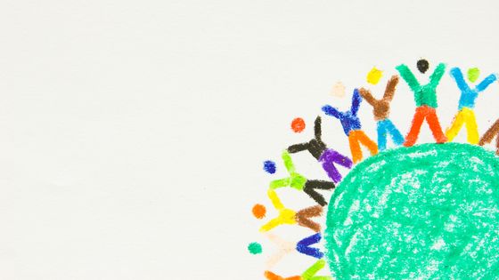 Dessin du monde par un enfant. ©Getty - AZemdega