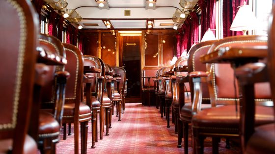 Le restaurant « Riviera » du légendaire Orient express à Paris le 15 septembre 2018, lors du Jour de l'Héritage Européen. ©AFP - FRANCOIS GUILLOT
