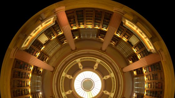 Vue panoramique de la bibliothèque du musée Guimet, Paris (2008) - Athoune / Wikicommons