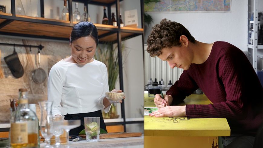 la cheffe Linh Nguyen et André Derainne
