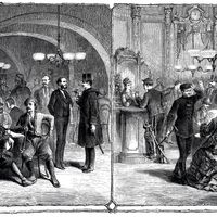 Variété de personnes dans les cafés viennois (XIXème siècle)