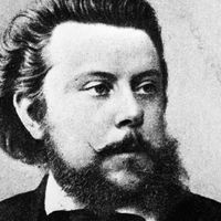 Le compositeur russe Modest Moussorgski (1839-1881)