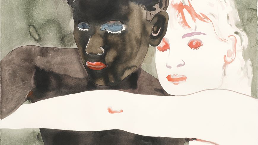 Sans titre, 2018. Lavis d'encre sur papier, 160x120 cm, Collection particulière, Paris