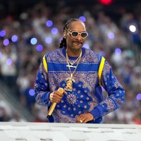 Snoop Dogg à la mi-temps du Superbowl 2022 Kevin Mazur/Getty Images for Roc Nation