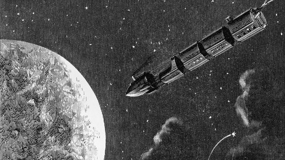 Dès 1865, Jules Verne imaginait le premier voyage dans l'espace, dans le "wagon-projectile". ©Getty - Bettmann