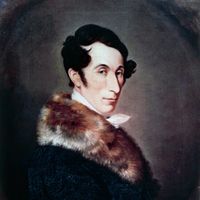 Portrait de Carl Maria von Weber, painting Tableau de Ferdinand Shimon (1797-1852).