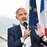 Le premier président de la Cour des Comptes, Pierre Moscovici