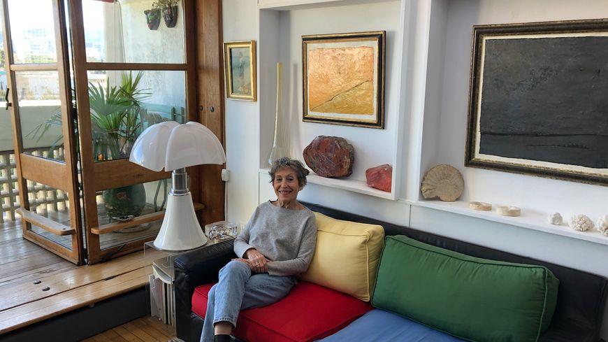 Marie Morel, résidente de la Cité radieuse.