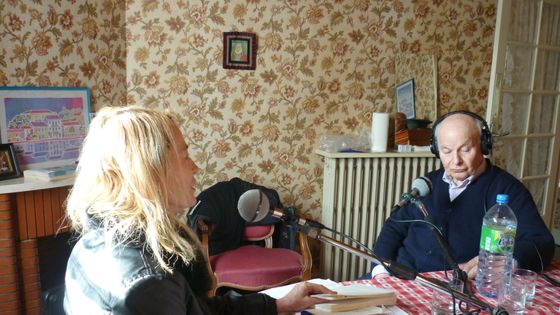 Laure Adler chez Marcel Conche ©Radio France - M.-A. Garandeau