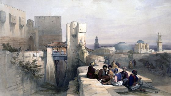 Jérusalem, 1841, tableau du peintre orientaliste David Roberts ©Getty - Pictures From History / Universal Images Group