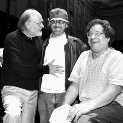 John Williams, Steven Spielberg et Itzhak Perlman à Boston en 1993