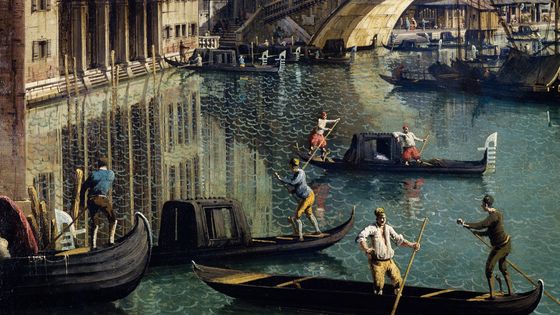 Le pont du Rialto à Venise par Giovanni Antonio Canal (1697-1768) / Musée du Louvre ©Getty - DeAgostini