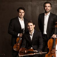 Le Quatuor Modigliani : (g-d) Amaury Coeytaux - Loïc Rio - Laurent Marfaing - François Kieffer