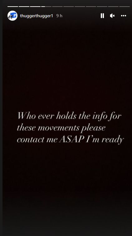 Capture d'écran story Instagram de Young Thug