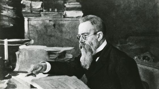 Portrait du compositeur russe Nikolaï Rimski-Korsakov par Valentin Aleksandrovitch Serov. ©Getty - Gamma-Rapho