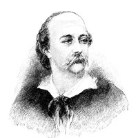 Gustave Flaubert (12 décembre 1821 – 8 mai 1880). Illustration