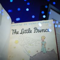 Ecrit à New York, le chef d'œuvre d’Antoine de Saint-Exupéry a d’abord été publié aux Etats-Unis, en 1943. Photographie d’une édition dédicacée par l’auteur, dans l’exposition “A la rencontre du Petit Prince” au musée des Arts décoratifs de Paris.