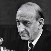 Raymond Aron à Paris le 22 juin 1972