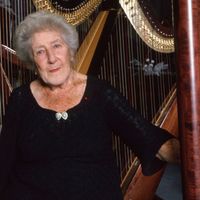 Lily Laskine, harpiste (Paris, 31 août 1893 – 4 janvier 1988)
