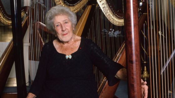 Lily Laskine, harpiste (Paris, 31 août 1893 – 4 janvier 1988) ©Getty - Photo by Hervé TARDY/Gamma-Rapho via Getty Images