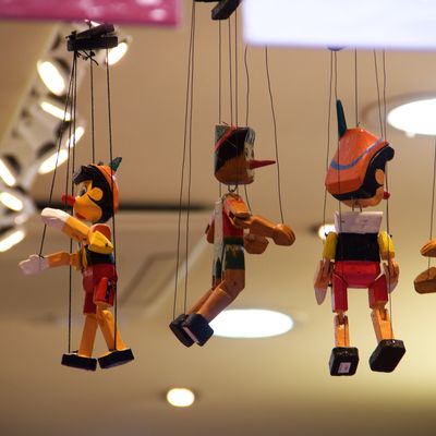 Marionnettes de Pinocchio quelque part, à Florence, en Italie