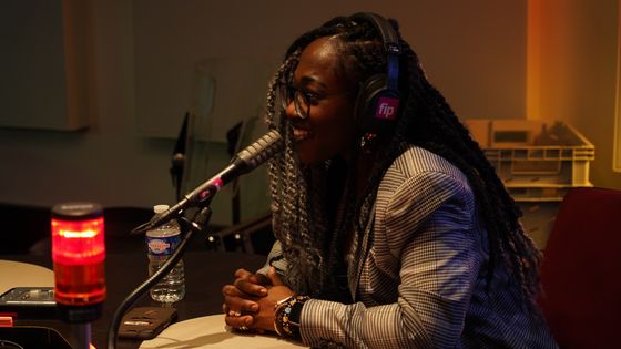 Mélissa Laveaux au studio FIP le 21 février 2022 ©Radio France - Clément Echard