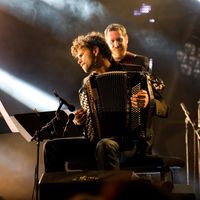 Vincent Peirani - Victoires du Jazz 2014. Parc Floral Jardin botanique de Paris. 13 juin 2014.
