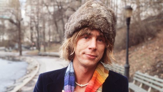 Kevin Ayers photographié à Central Park en février 1977. - Michael Putland/Getty Images