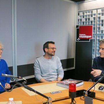 France Musique, studio 361 ... Directrice artistique de Son/Ré, Isabelle Warnier, Cyrille Delhaye, musicologue & le producteur Philippe Venturini