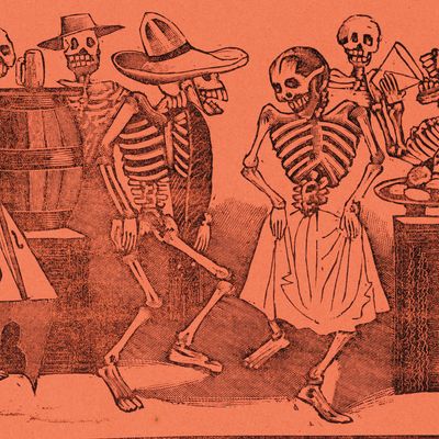 Grande fête, gravure au burin sur plomb, non datée, par José Guadalupe Posada