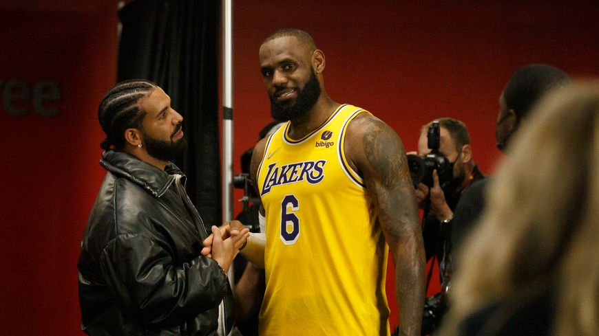Drake et LeBron James à Toronto (Cole Burston)