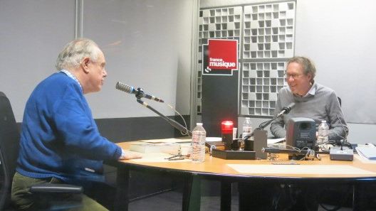 France Musique, studio 361 ... Frédéric Mitterrand & Benoît Duteurtre (g. à d.) ©Radio France - Annick Haumier / RF