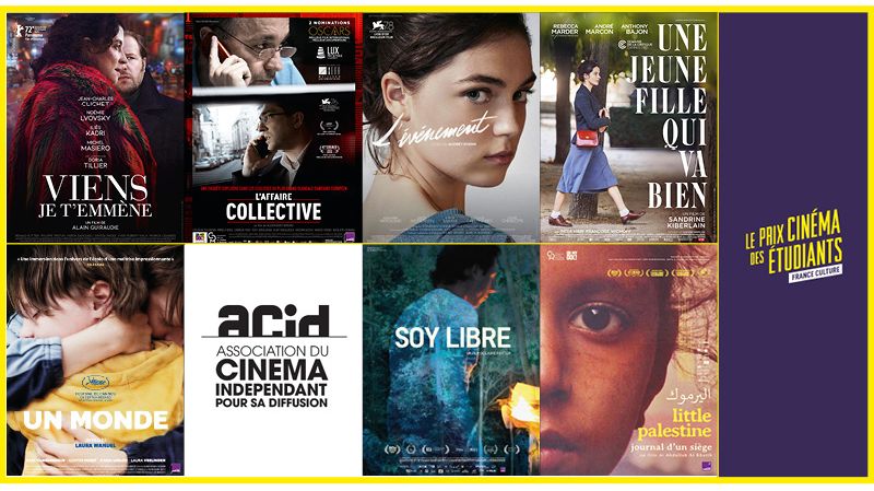 Sélection de la 8ème édition du Prix Cinéma des étudiants