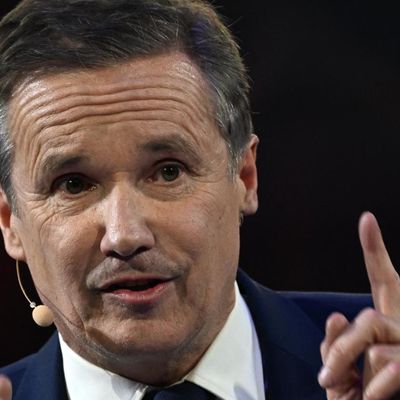 Le candidat à l'élection présidentielle de Debout la France, Nicolas Dupont-Aignan, le 9 mars 2022 à Paris.