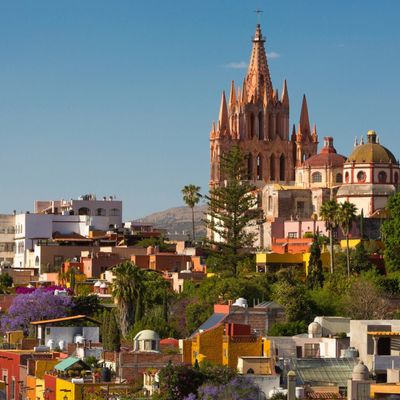 Eglise de la ville coloniale de San Miguel de Allende, Mexique