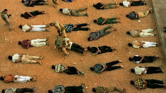 Soldats américains en intervention au Moyen-Orient au début des années 2000. - Carolyn Cole